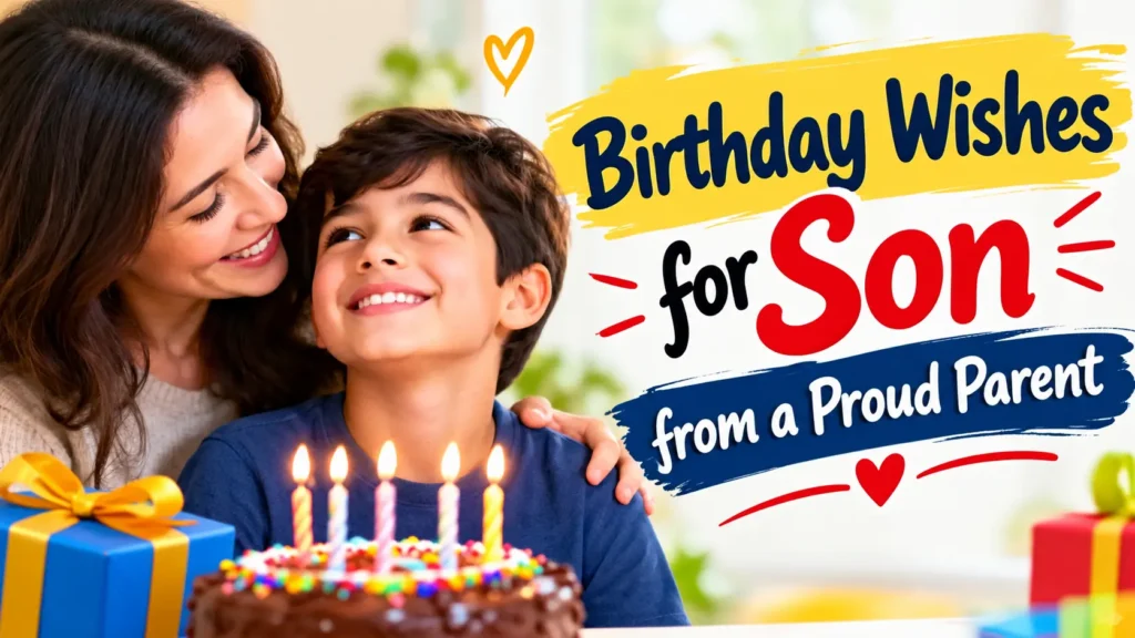 Birthday Wishes for Son from a Proud Parent