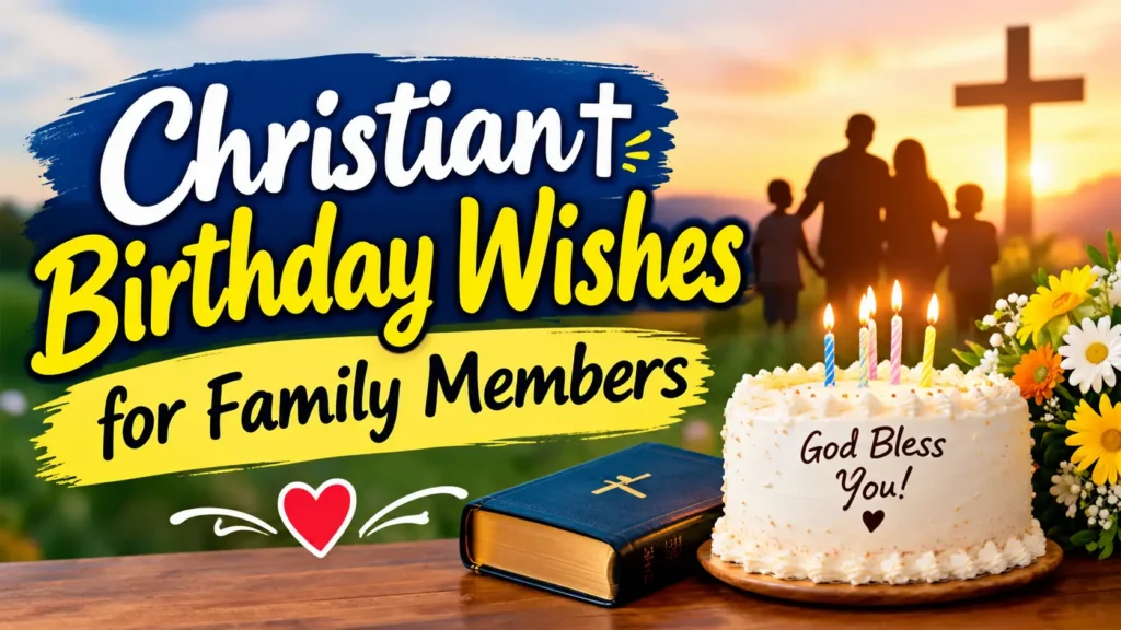 Christian Birthday Wishes for Family Members