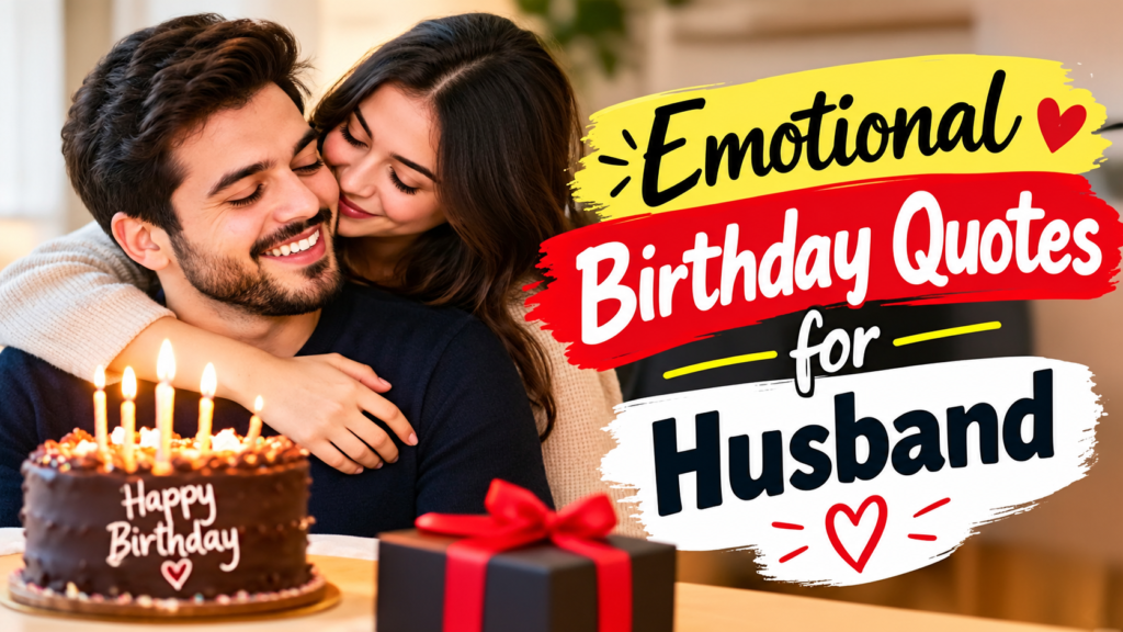 Emotional Birthday Quotes for Husband