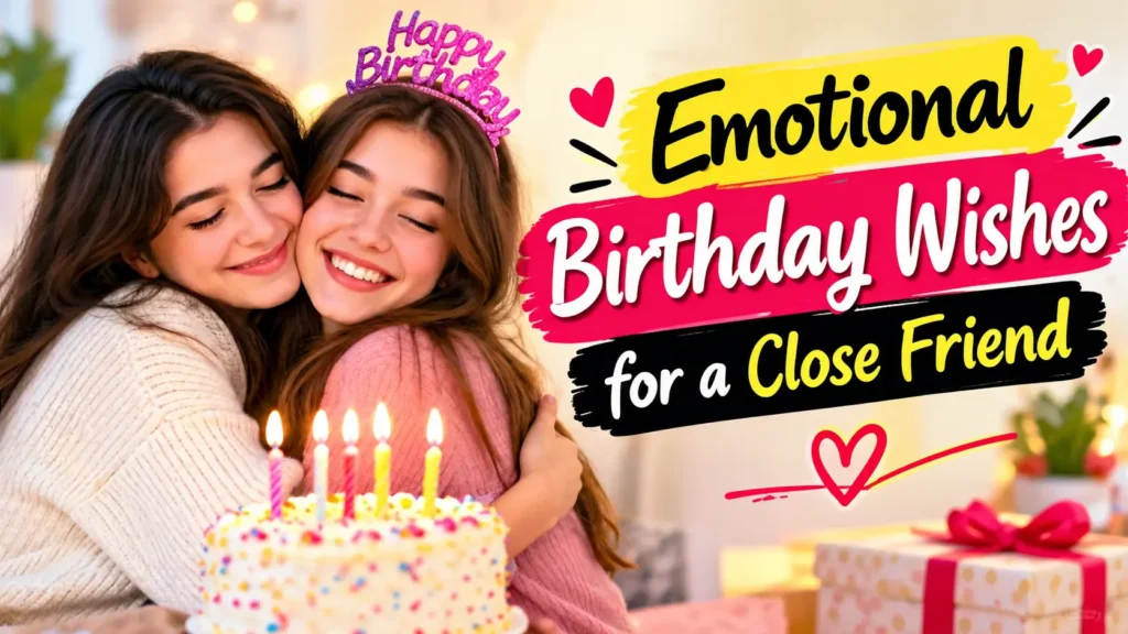 Emotional Birthday Wishes for a Close Friend