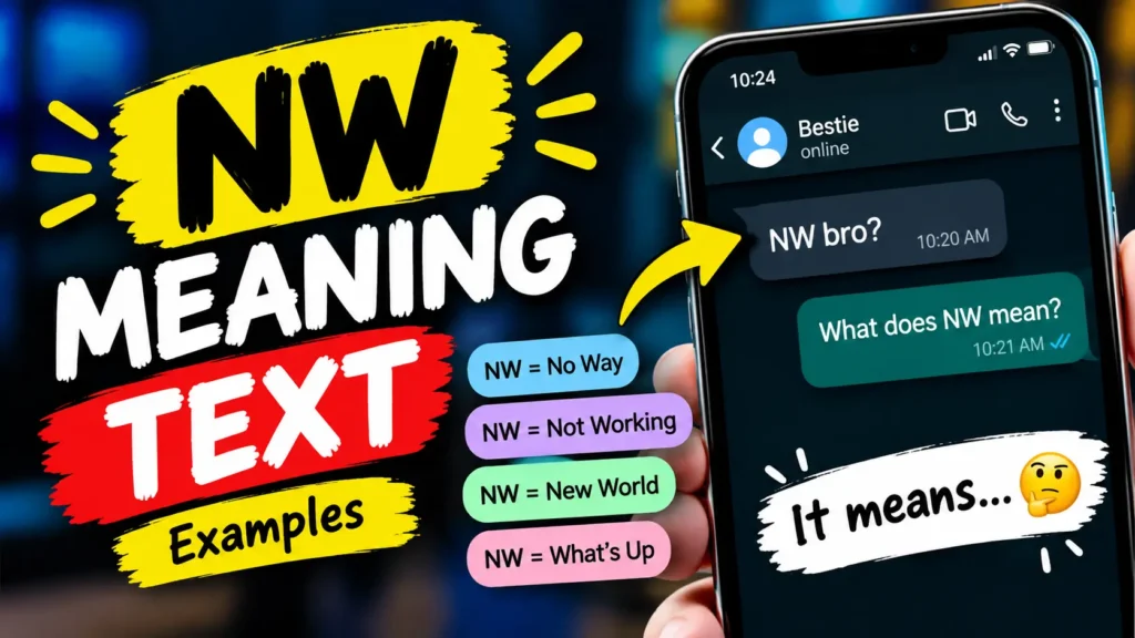 Examples of "nw meaning text"