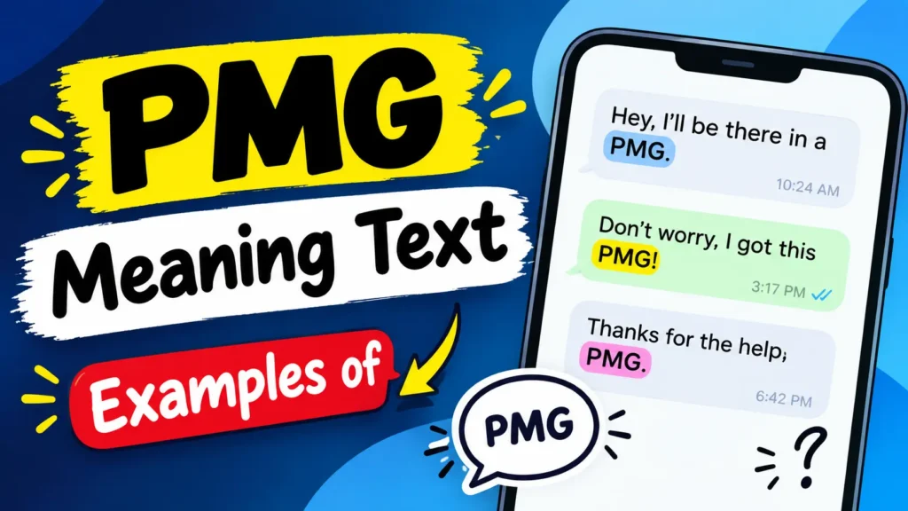 Examples of "pmg meaning text"