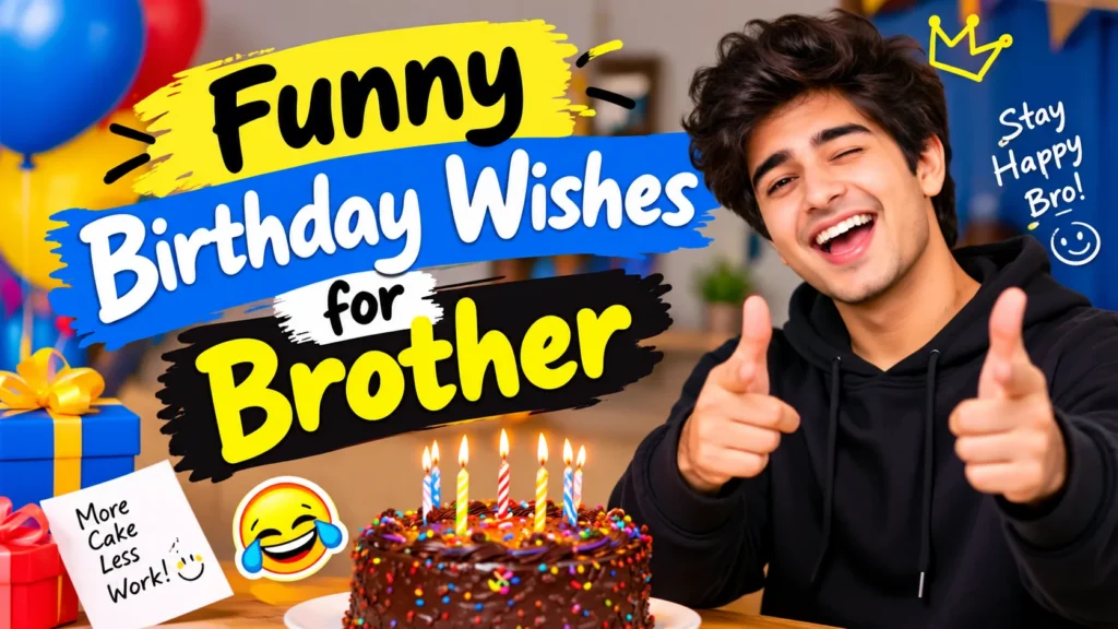 Funny Birthday Wishes for Brother