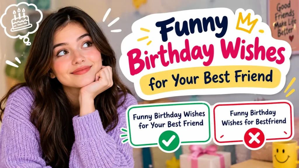 Funny Birthday Wishes for Your Best Friend