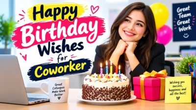 Happy Birthday Wishes for Coworker