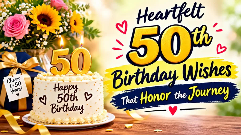 Heartfelt 50th Birthday Wishes That Honor the Journey