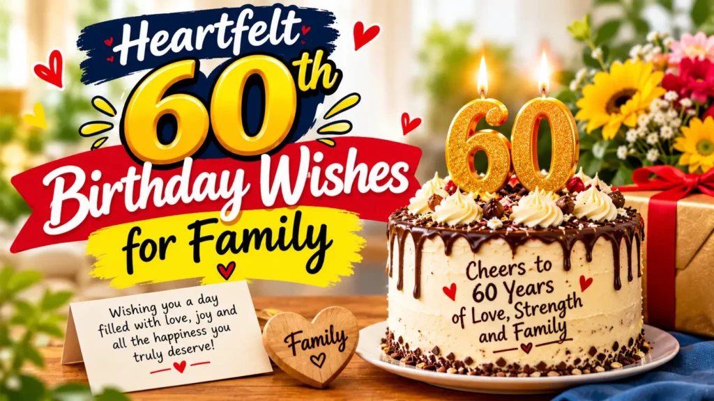 Heartfelt 60th Birthday Wishes for Family
