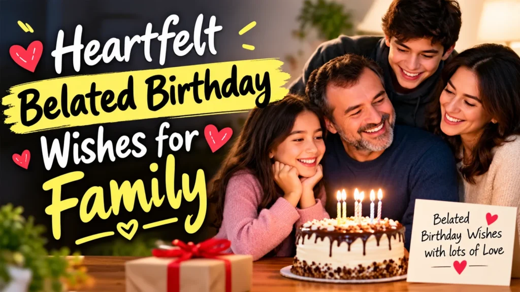 Heartfelt Belated Birthday Wishes for Family