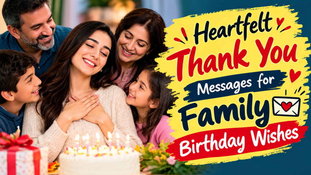 Heartfelt Thank You Messages for Family Birthday Wishes