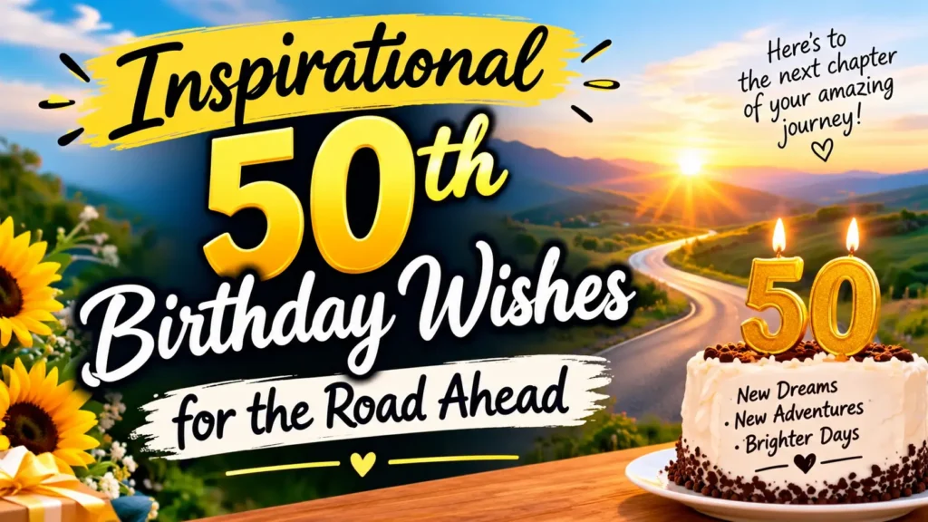 Inspirational 50th Birthday Wishes for the Road Ahead