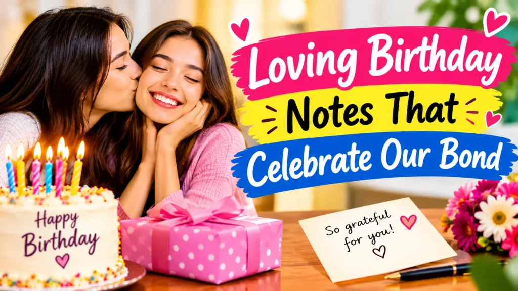 Loving Birthday Notes That Celebrate Our Bond
