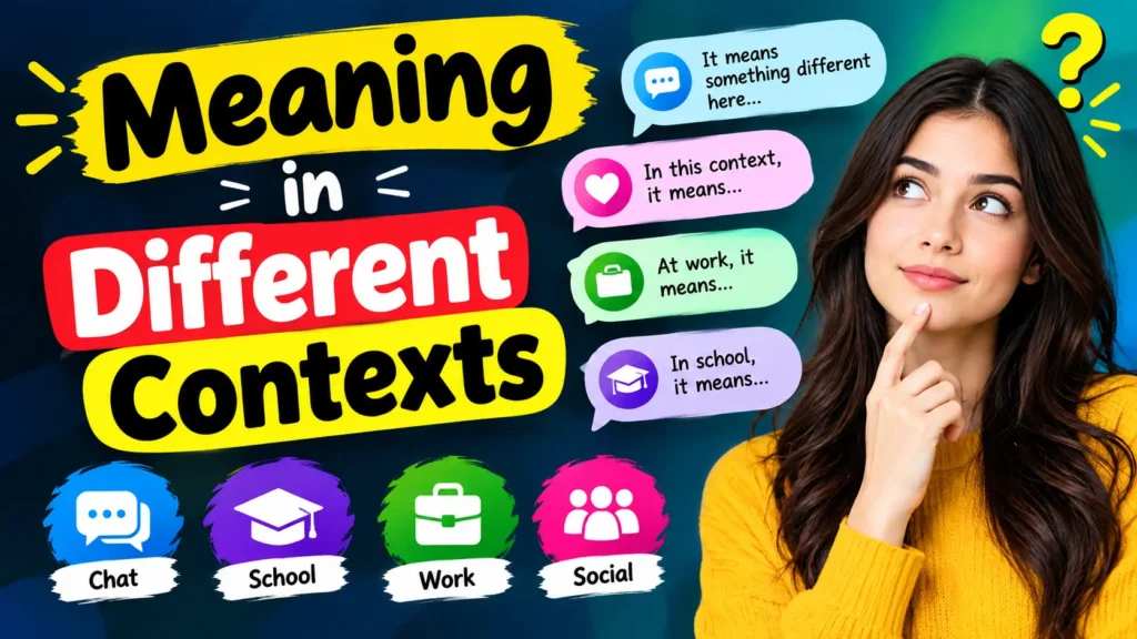 Meaning in Different Contexts