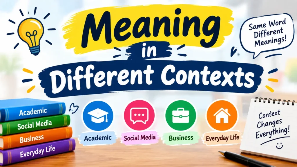 Meaning in Different Contexts
