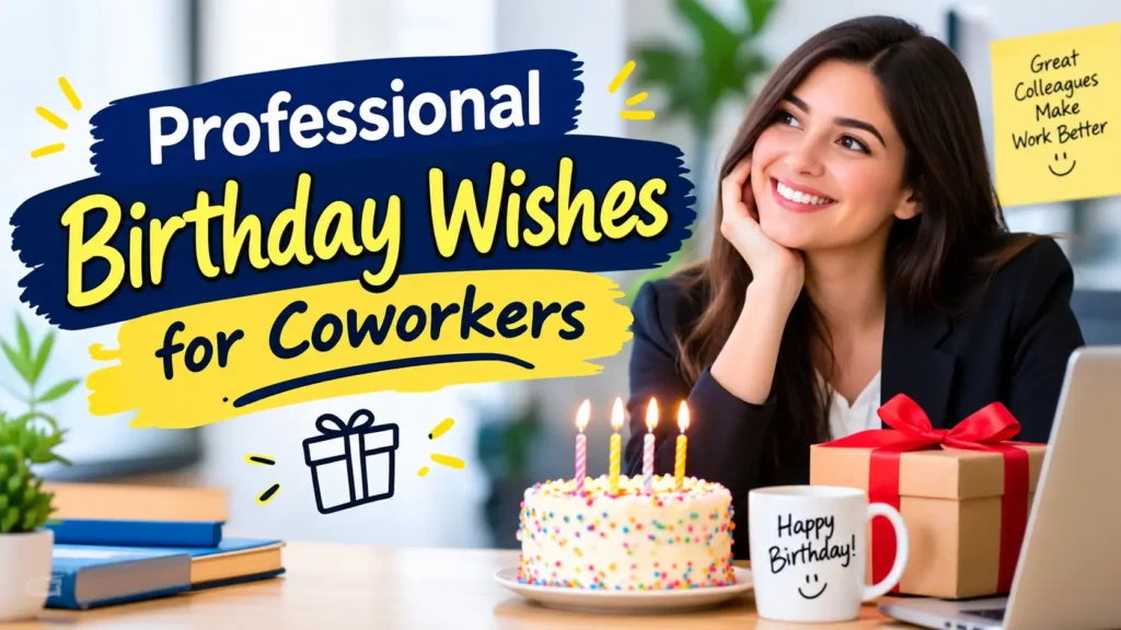 Professional Birthday Wishes for Coworkers
