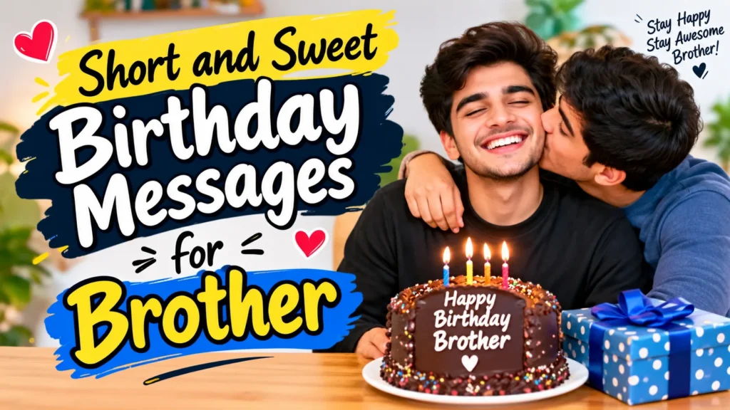 Short and Sweet Birthday Messages for Brother