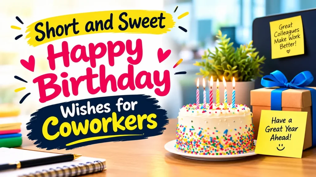 Short and Sweet Happy Birthday Wishes for Coworkers