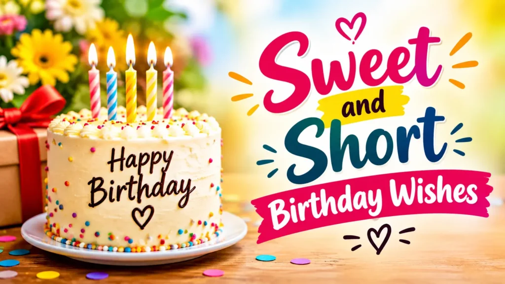 Sweet and Short Birthday Wishes