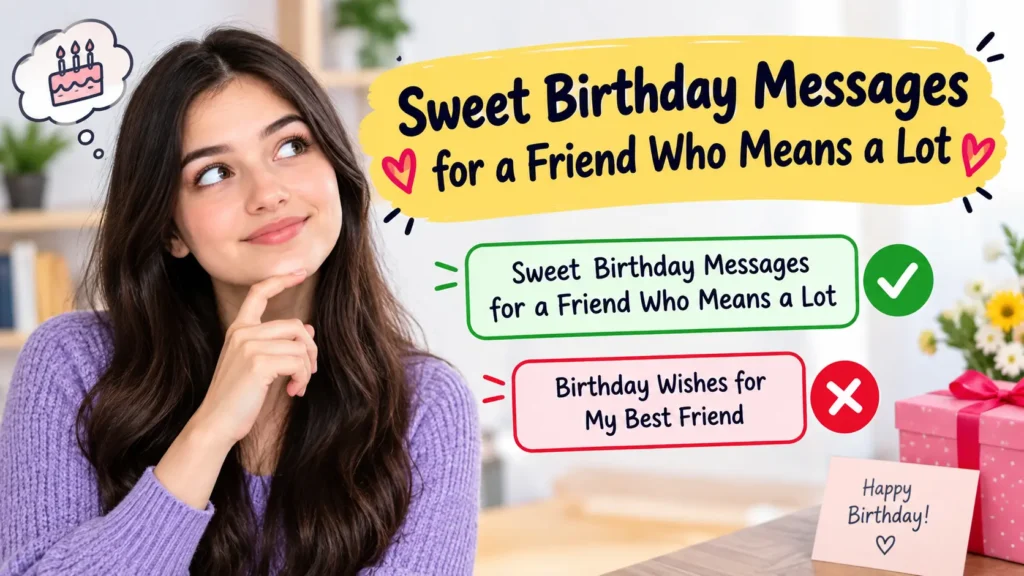 Sweet Birthday Messages for a Friend Who Means a Lot