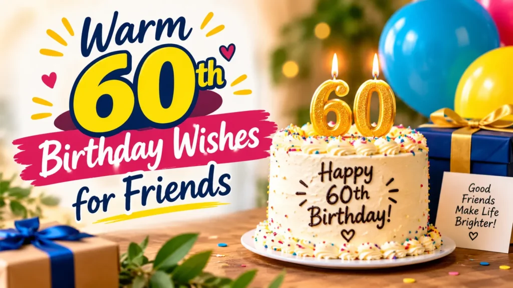 Warm 60th Birthday Wishes for Friends
