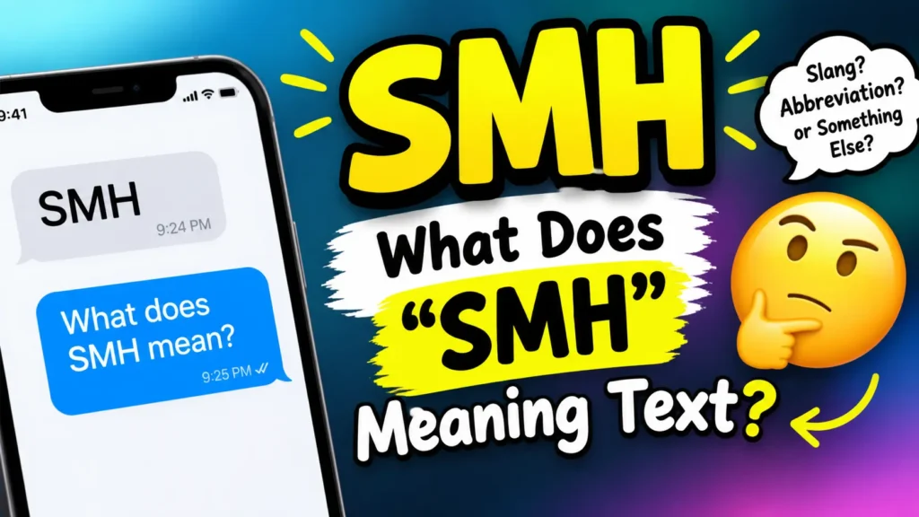 What Does "smh meaning text" Mean