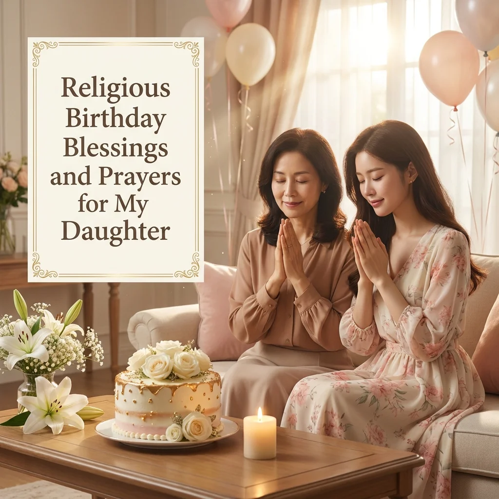 Religious Birthday Blessings and Prayers for My Daughter