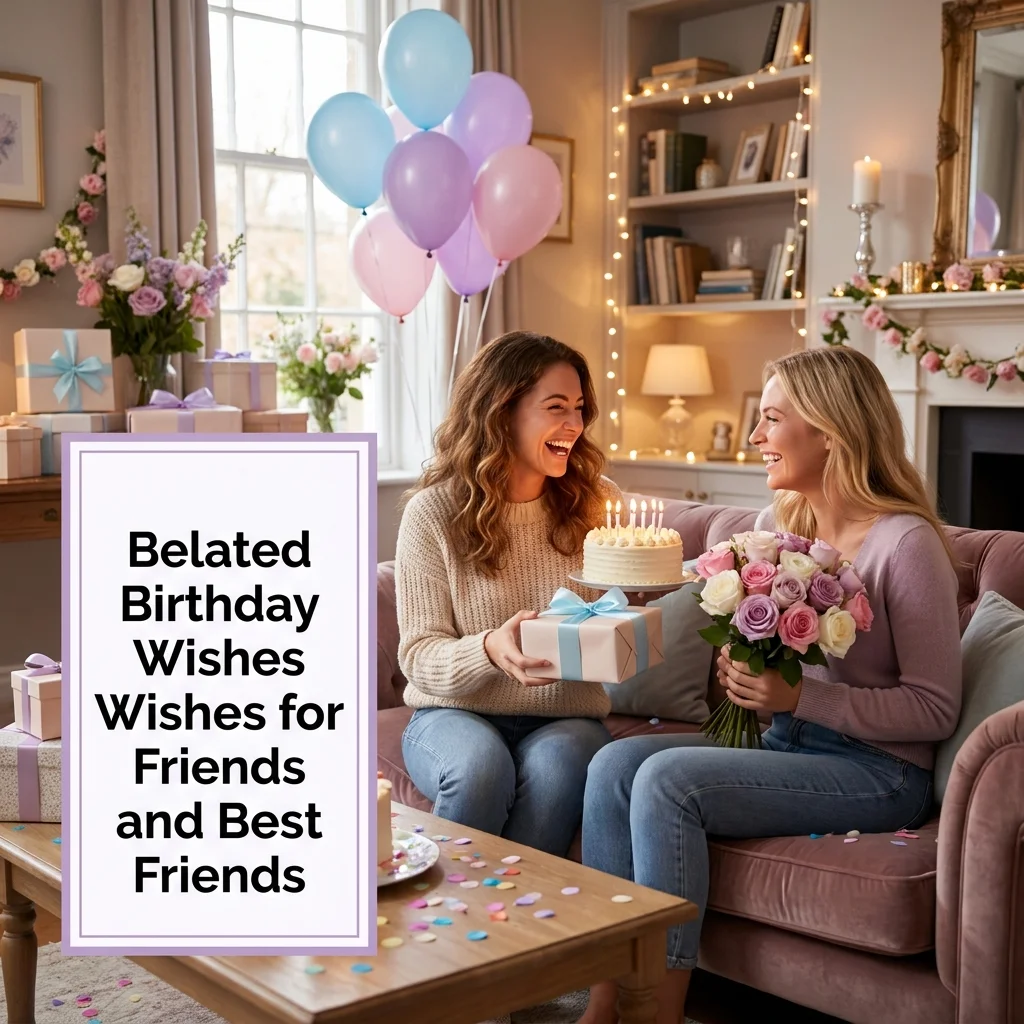 Belated Birthday Wishes for Friends