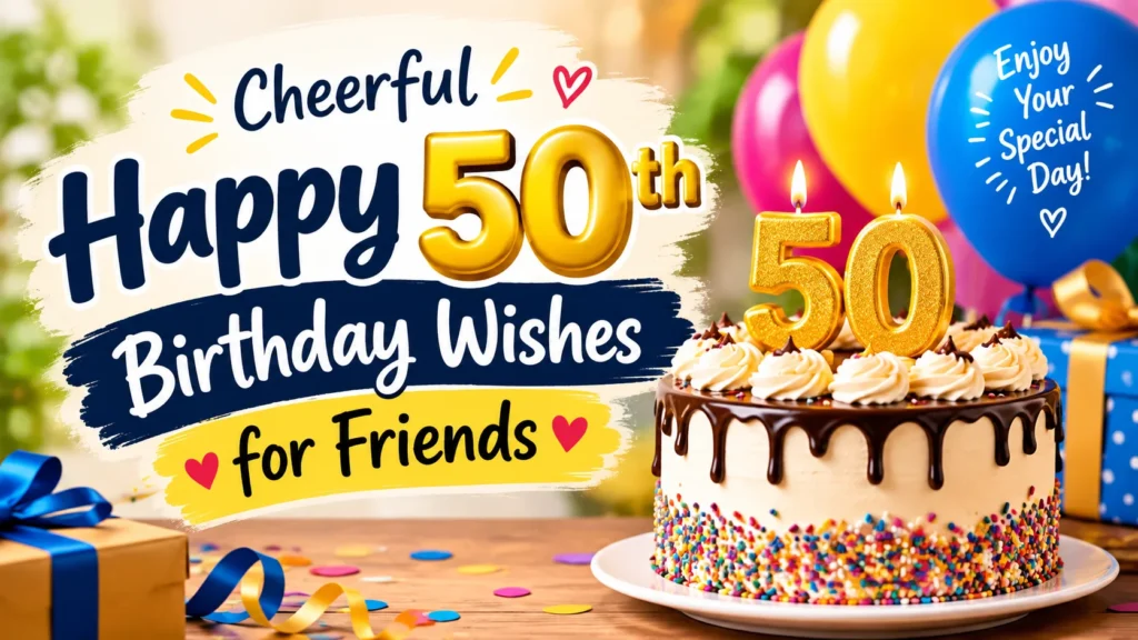 Cheerful Happy 50th 