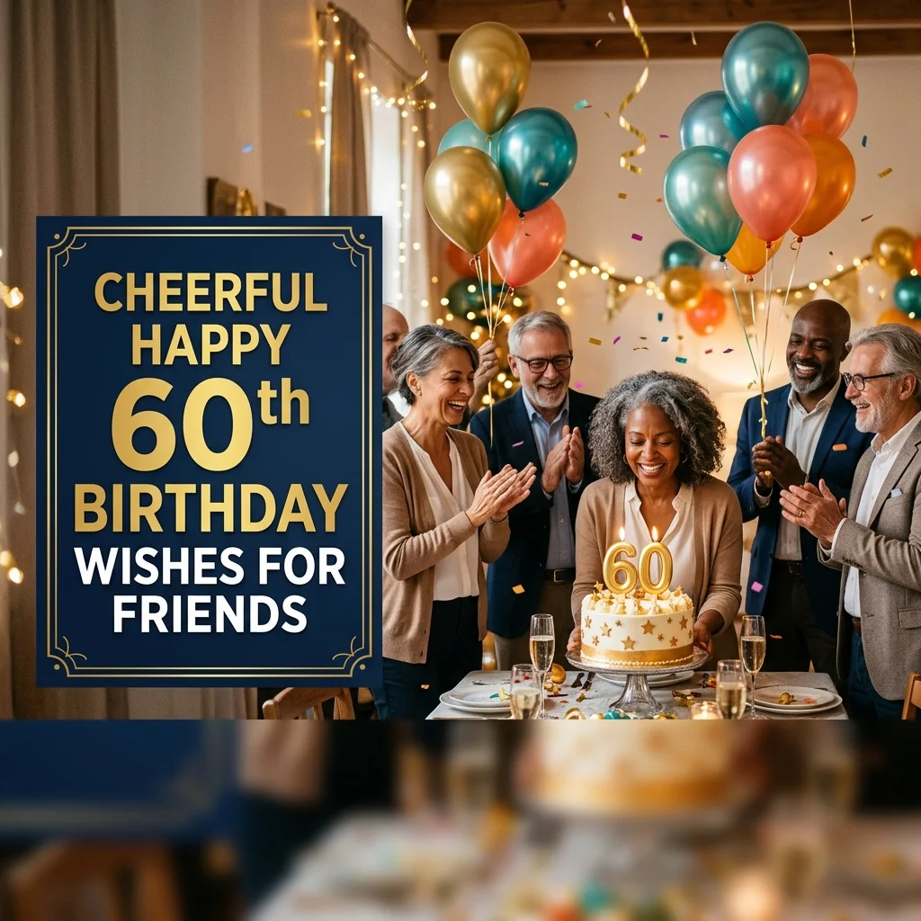 Cheerful Happy 60th Birthday