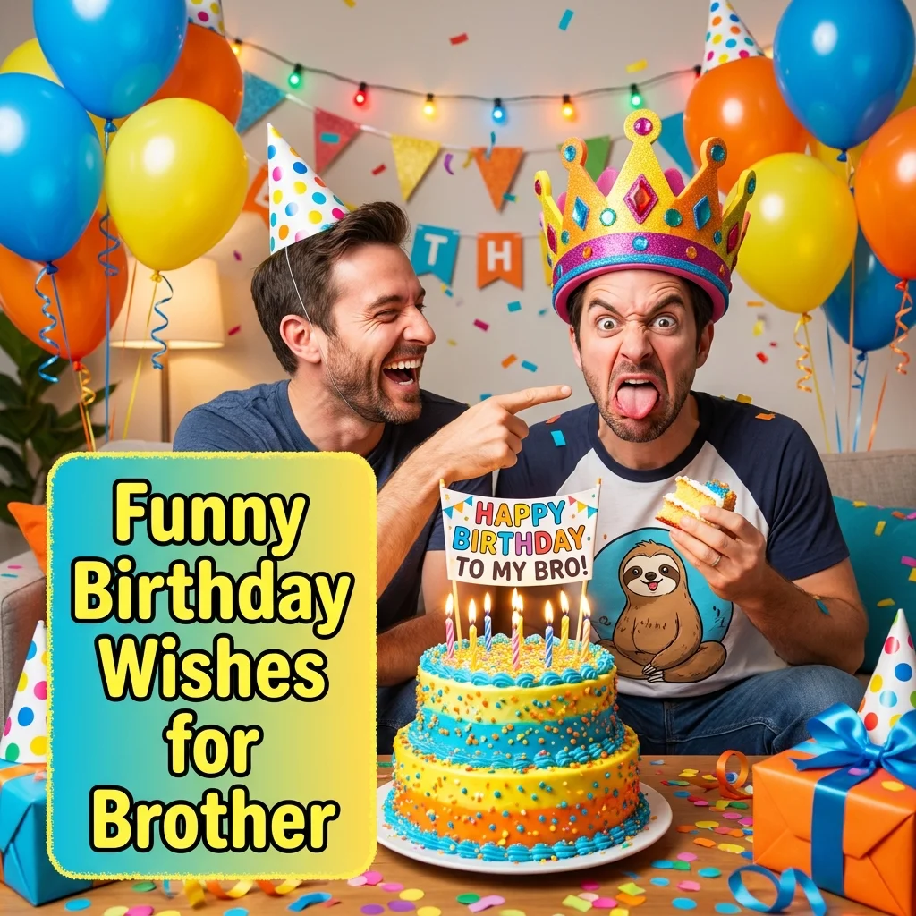 Funny Birthday Wishes for Brother