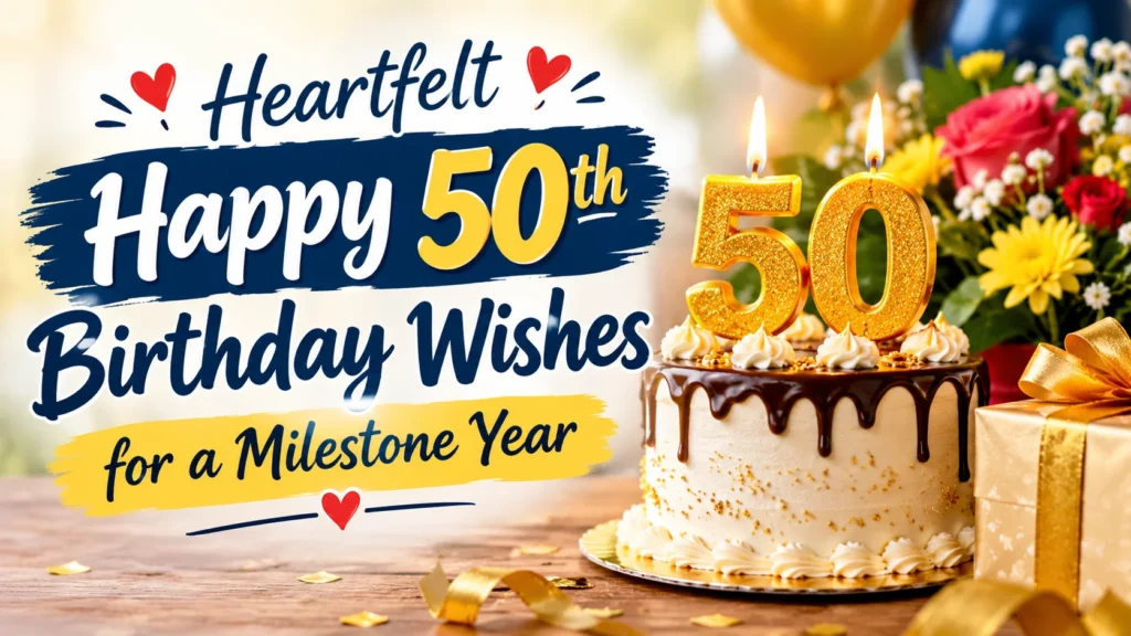 Heartfelt Happy 50th Birthday Wishes