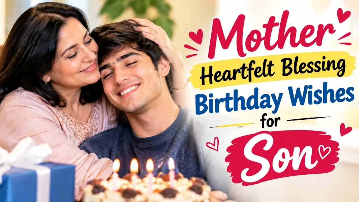 Mother Heartfelt Blessing Birthday Wishes for Son