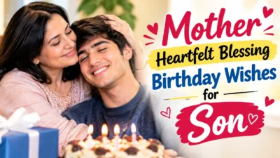 Mother Heartfelt Blessing Birthday Wishes for Son
