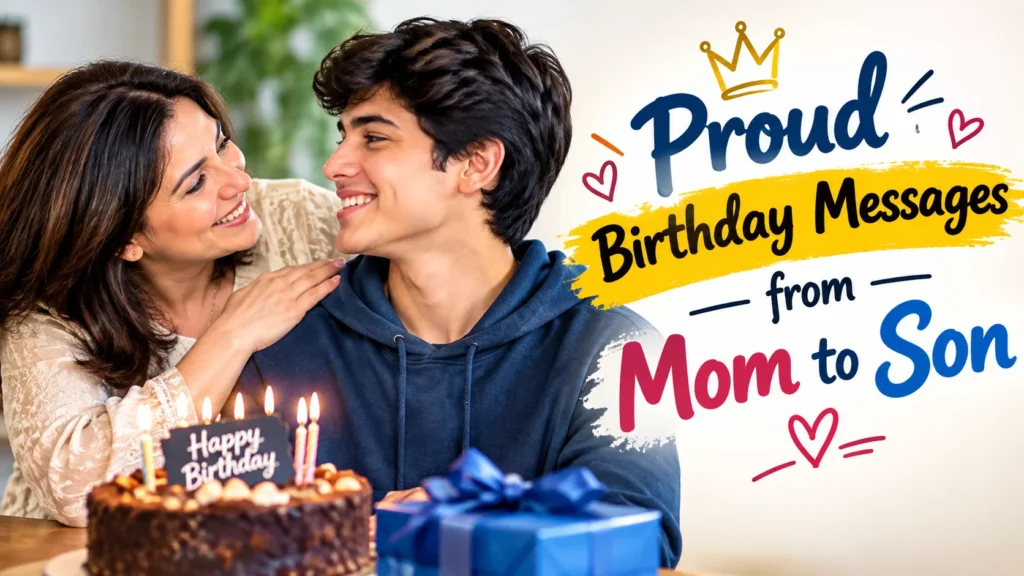 Proud Birthday Messages from Mom to Son