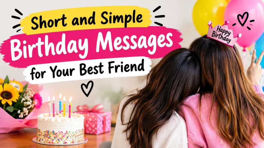 Short and Simple Birthday Messages for Your Best Friend