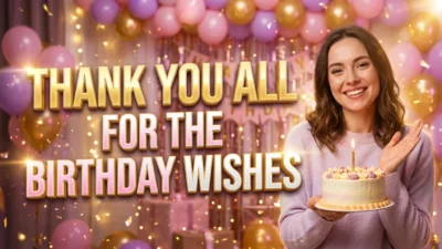 Thank You All for the Birthday Wishes