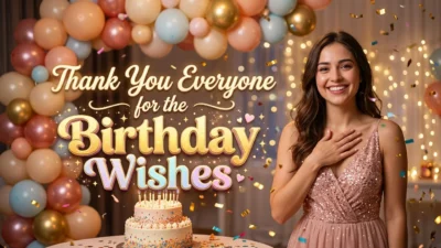 Thank You Everyone for the Birthday Wishes