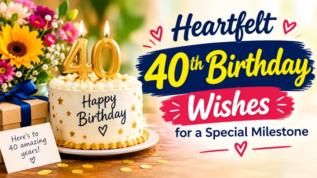 Cheerful 40th Birthday