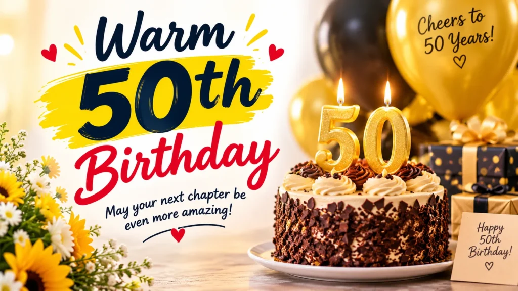 Warm 50th Birthday